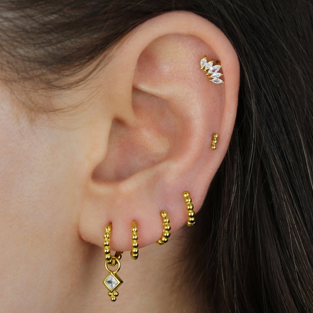 Beaded Huggies - Lucky Eleven Jewellery