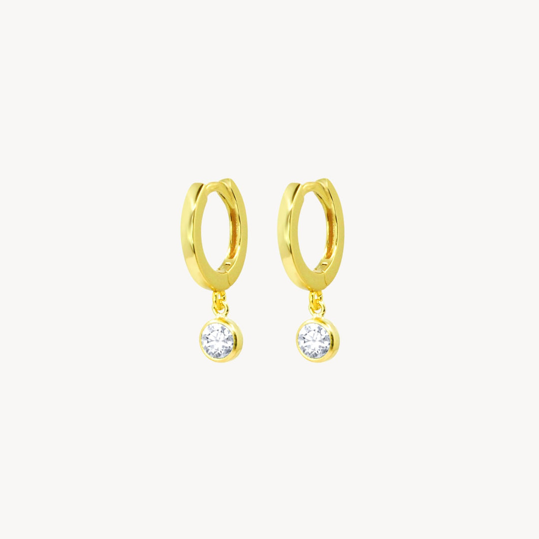 Birthstone Hoop Earrings - Lucky Eleven Jewellery