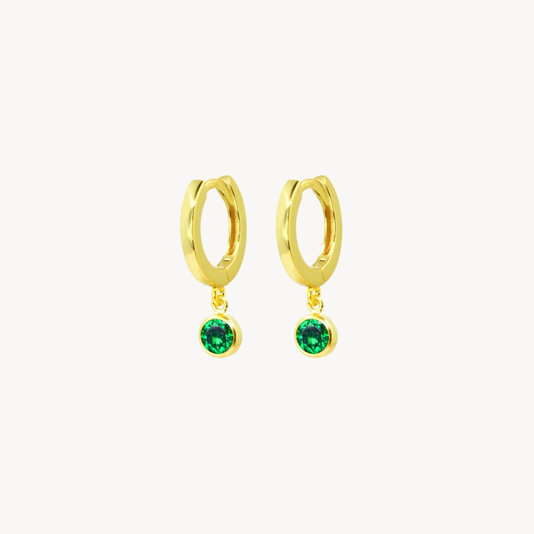 Birthstone Hoop Earrings - Lucky Eleven Jewellery