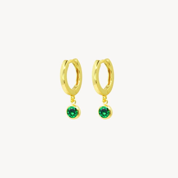 Birthstone Hoop Earrings - Lucky Eleven Jewellery