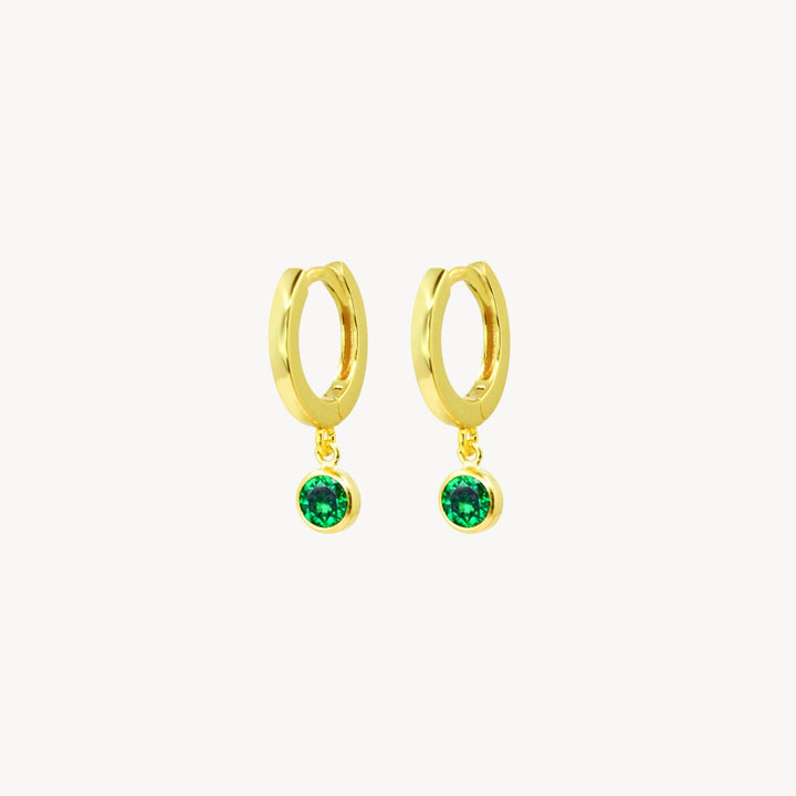 Birthstone Hoop Earrings - Lucky Eleven Jewellery