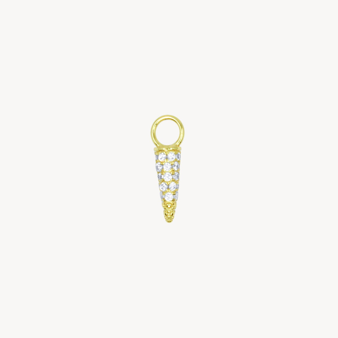 Pavé Cone Charm - Lucky Eleven Jewellery