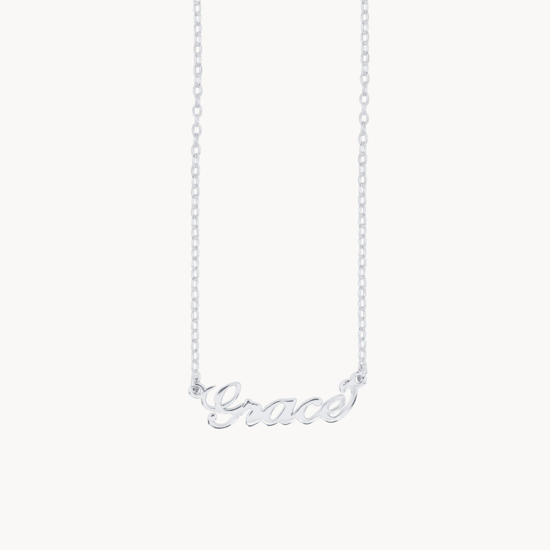 Classic Nameplate Necklace - Lucky Eleven Jewellery