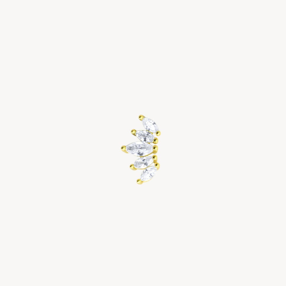 Cluster Marquise Stud - Lucky Eleven Jewellery