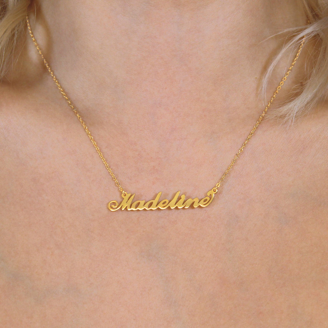 Classic Nameplate Necklace - Lucky Eleven Jewellery
