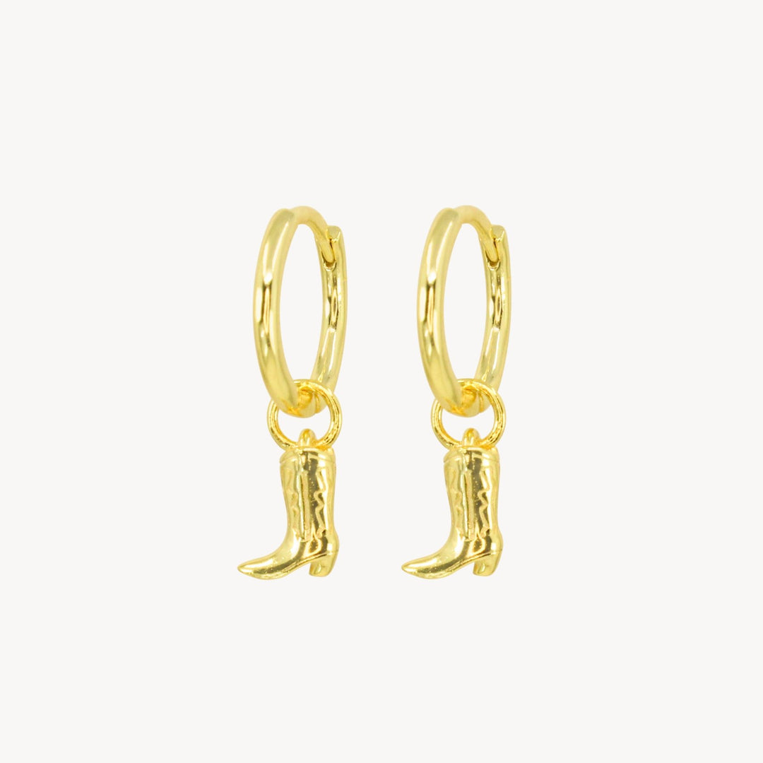 Cowboy Boot Hoops - Lucky Eleven Jewellery