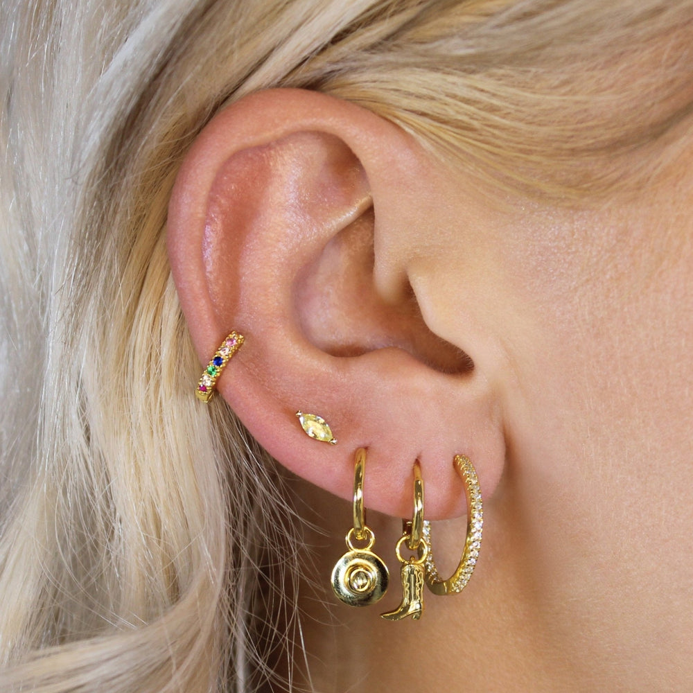 Cowboy Boot Hoops - Lucky Eleven Jewellery
