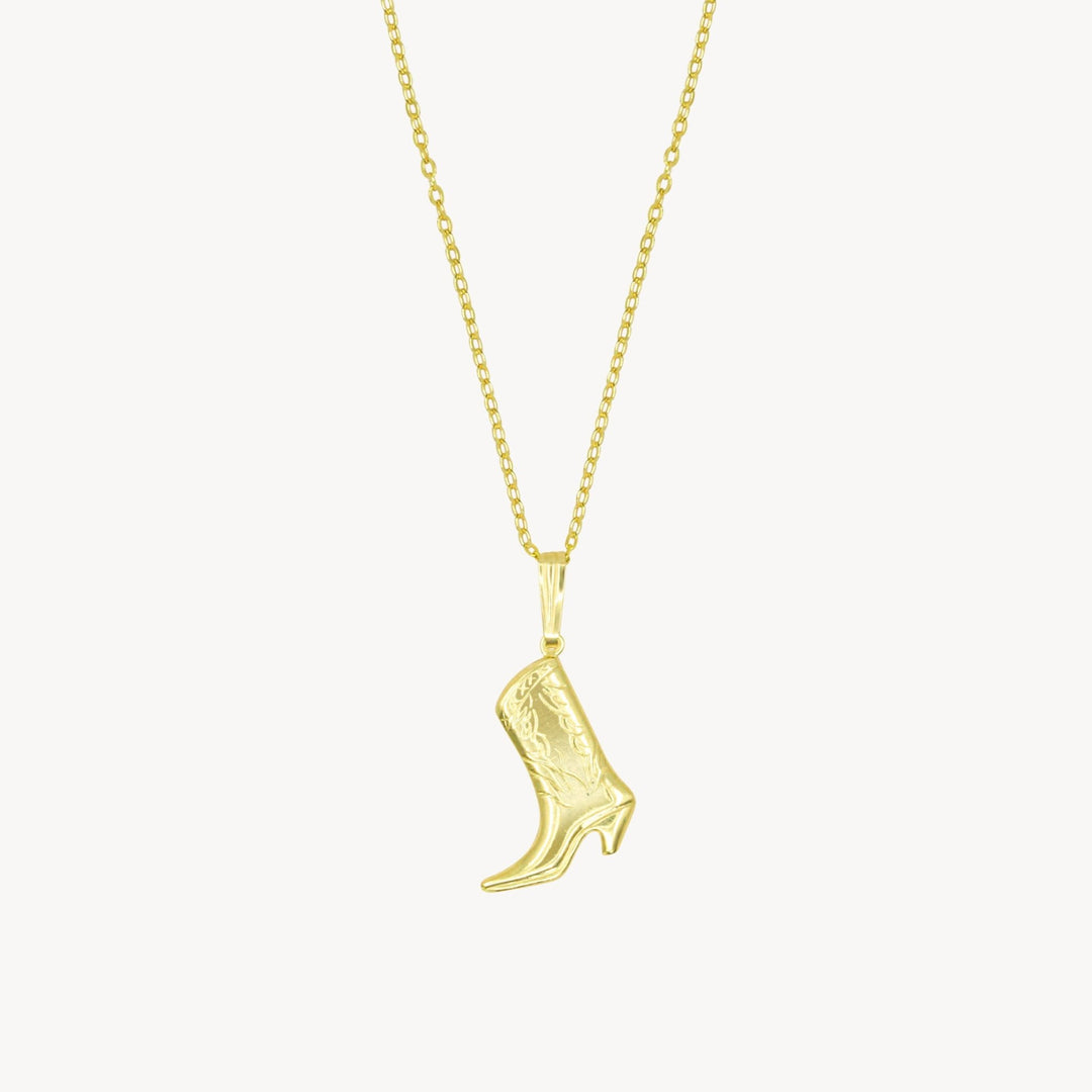 Cowboy Boot Necklace - Lucky Eleven Jewellery