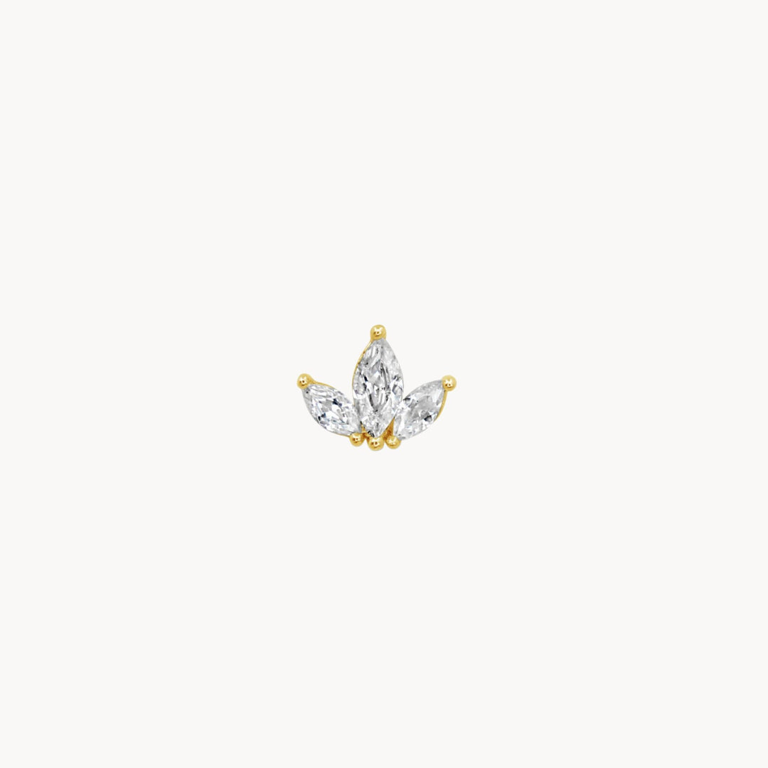 Crown Marquise Stud - Lucky Eleven Jewellery