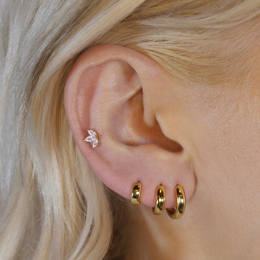 Crown Marquise Stud - Lucky Eleven Jewellery