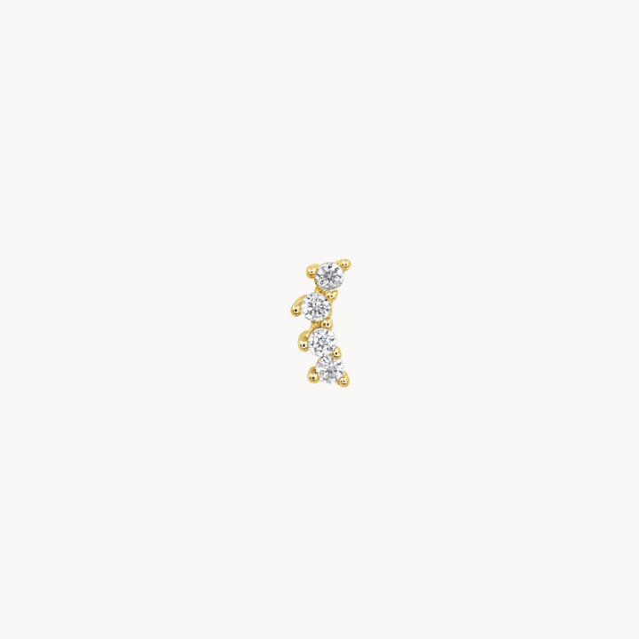 CZ Cluster Stud - Lucky Eleven Jewellery