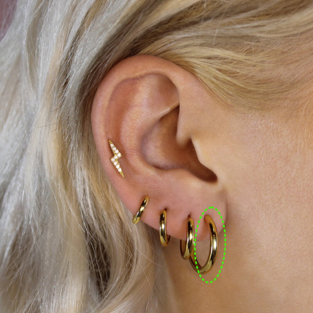 Medium Everyday Hoops - Lucky Eleven Jewellery