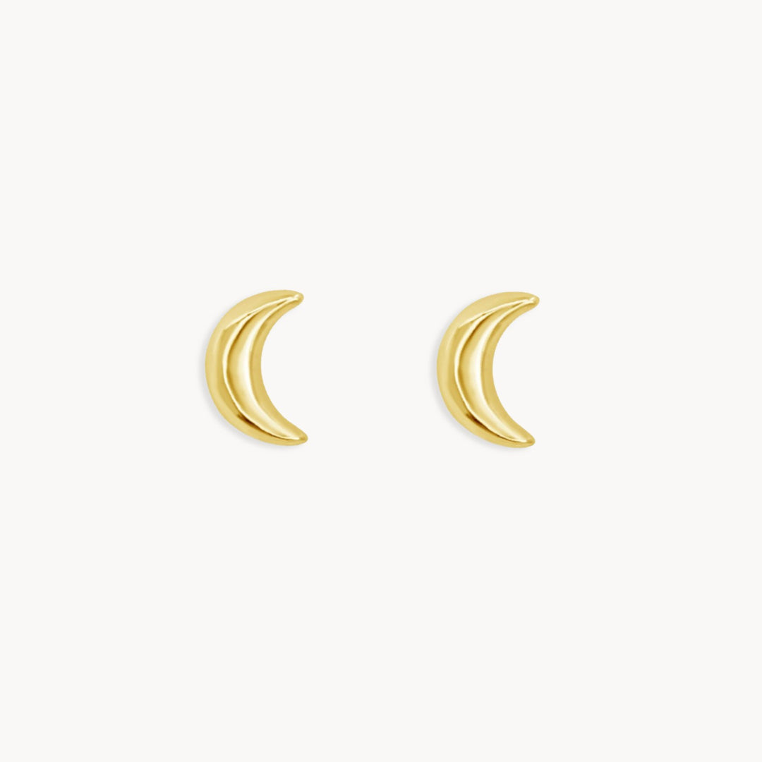 Mini Moon Stud - Lucky Eleven Jewellery