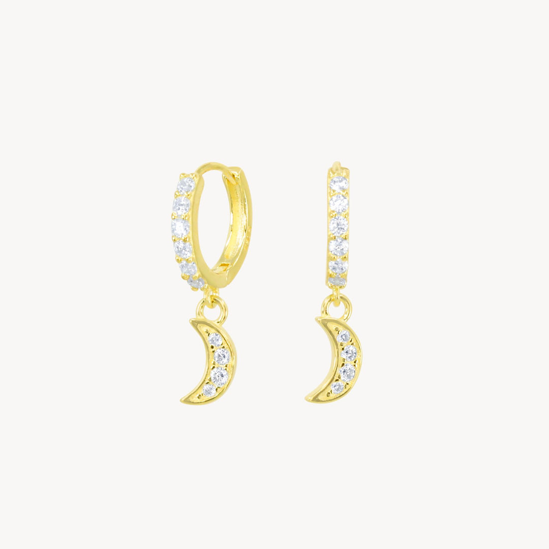 Moonlight Huggie Hoops - Lucky Eleven Jewellery