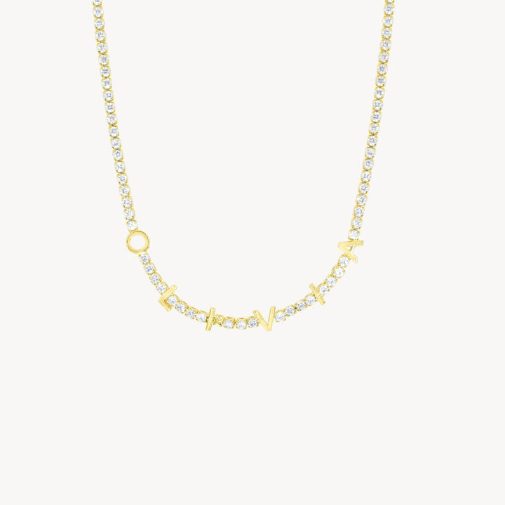 Pavé Name Necklace - Lucky Eleven Jewellery