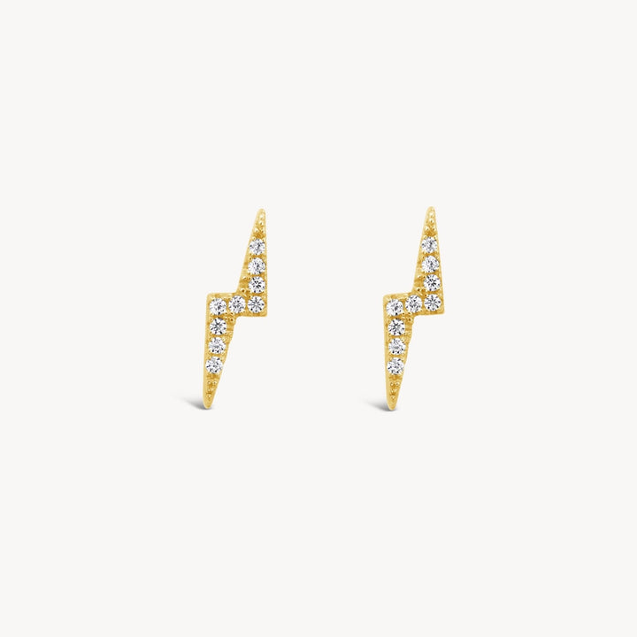 Pavé Lightning Stud - Lucky Eleven Jewellery