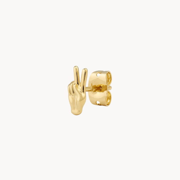 Peace Out Stud - Lucky Eleven Jewellery