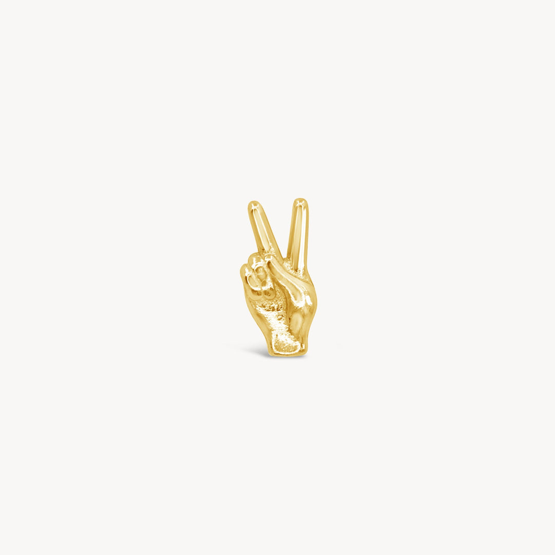Peace Out Stud - Lucky Eleven Jewellery