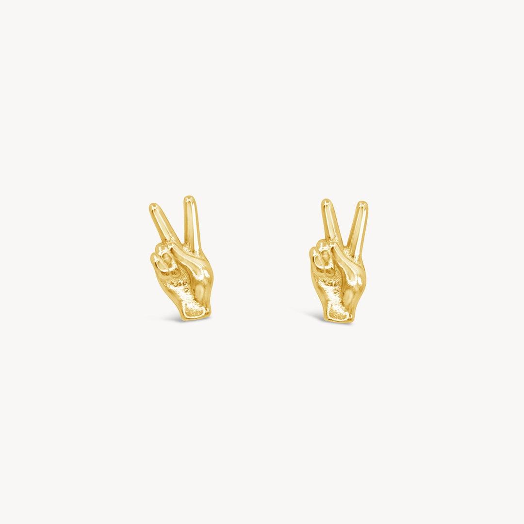 Peace Out Stud - Lucky Eleven Jewellery