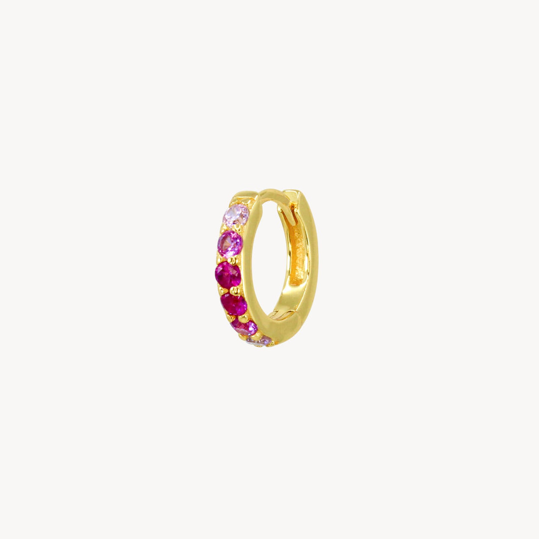 Pink Ombre Hoops - Lucky Eleven Jewellery