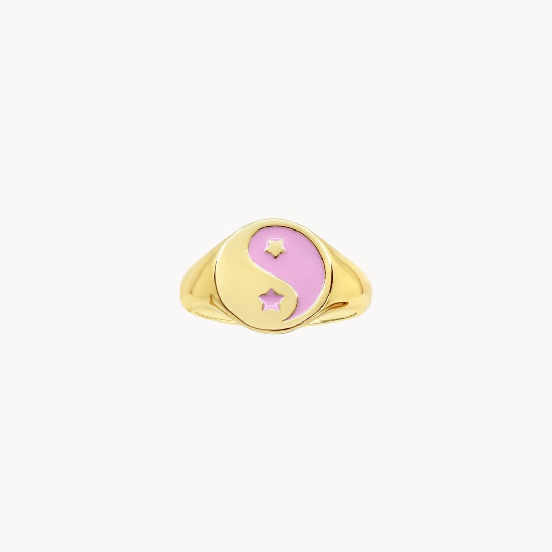 Pink Yin Yang Ring - Lucky Eleven Jewellery