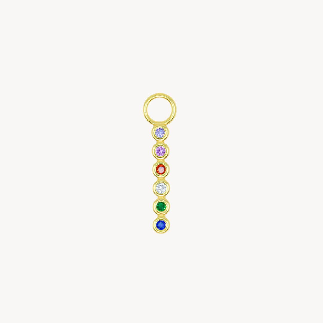 Rainbow Pavé Charm - Lucky Eleven Jewellery