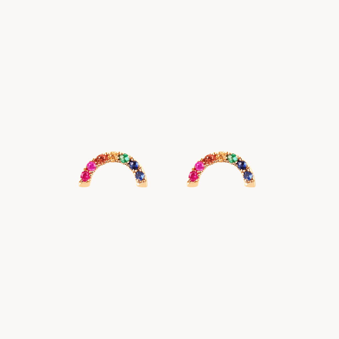 Rainbow Stud - Lucky Eleven Jewellery