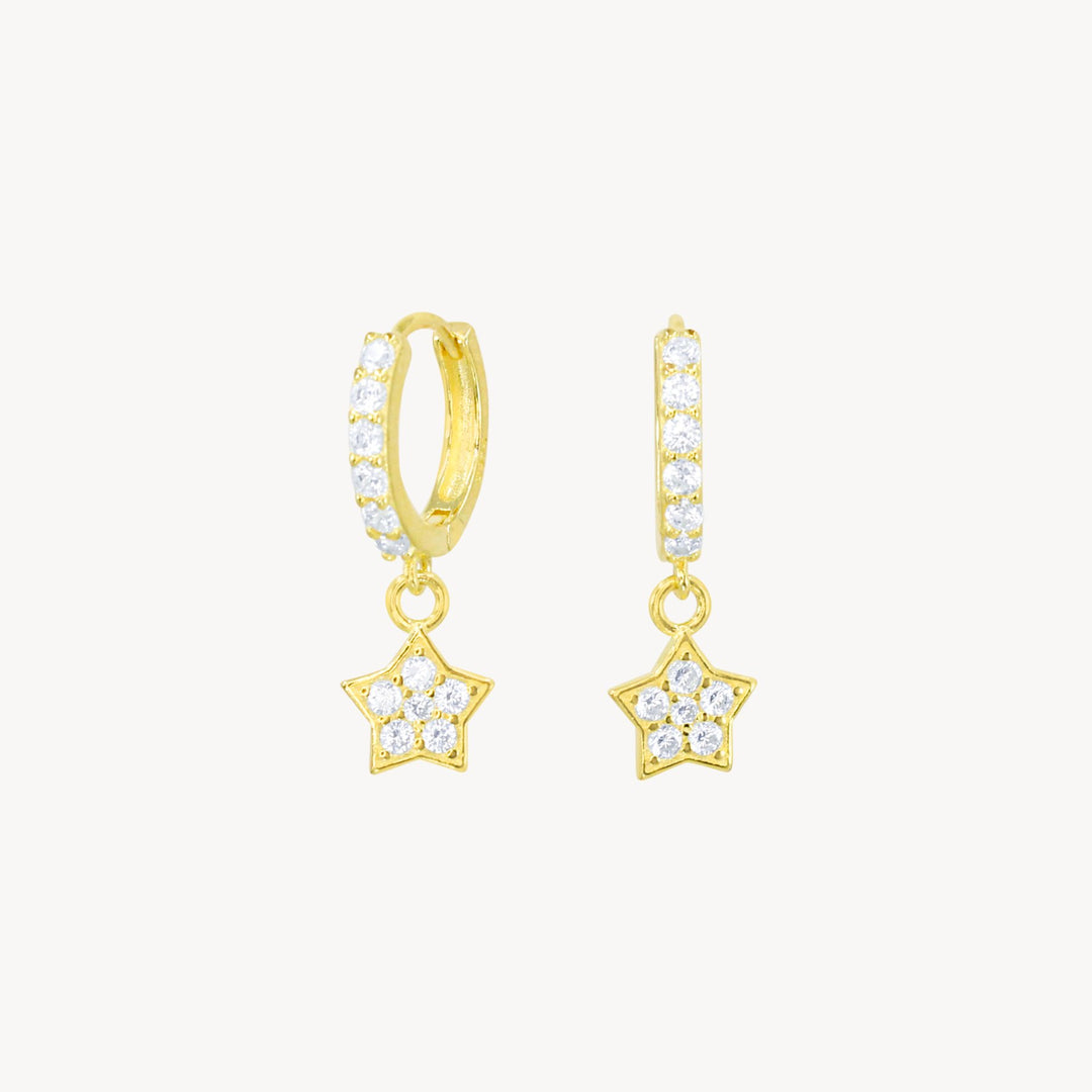 Stargirl Huggie Hoops - Lucky Eleven Jewellery