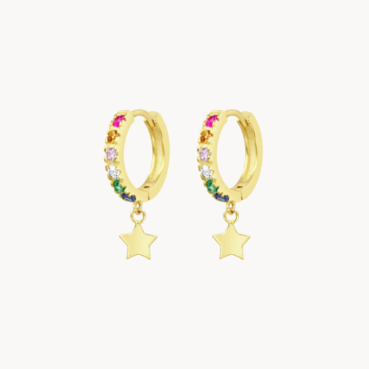 Starburst Huggie Hoops - Lucky Eleven Jewellery