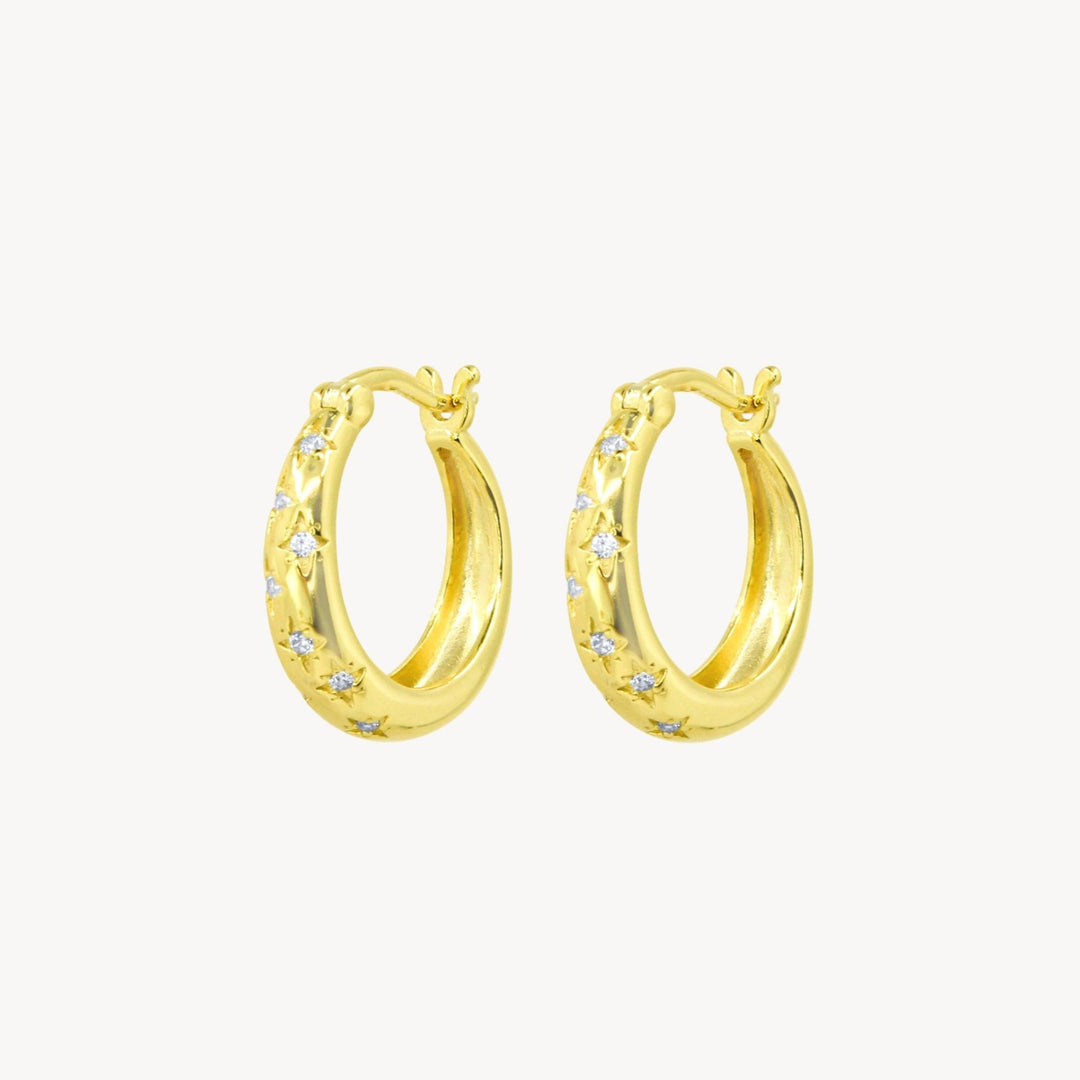 Stargazing Hoops (Pre-Order) - Lucky Eleven Jewellery