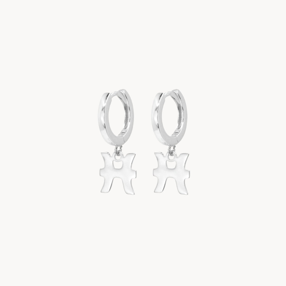 Zodiac Hoop Earrings - Lucky Eleven Jewellery