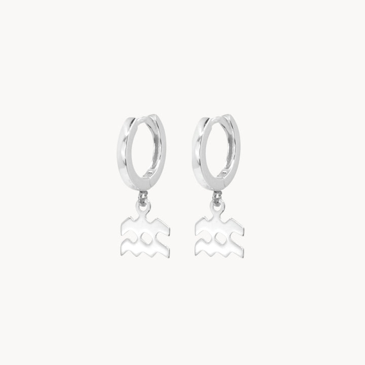 Zodiac Hoop Earrings - Lucky Eleven Jewellery