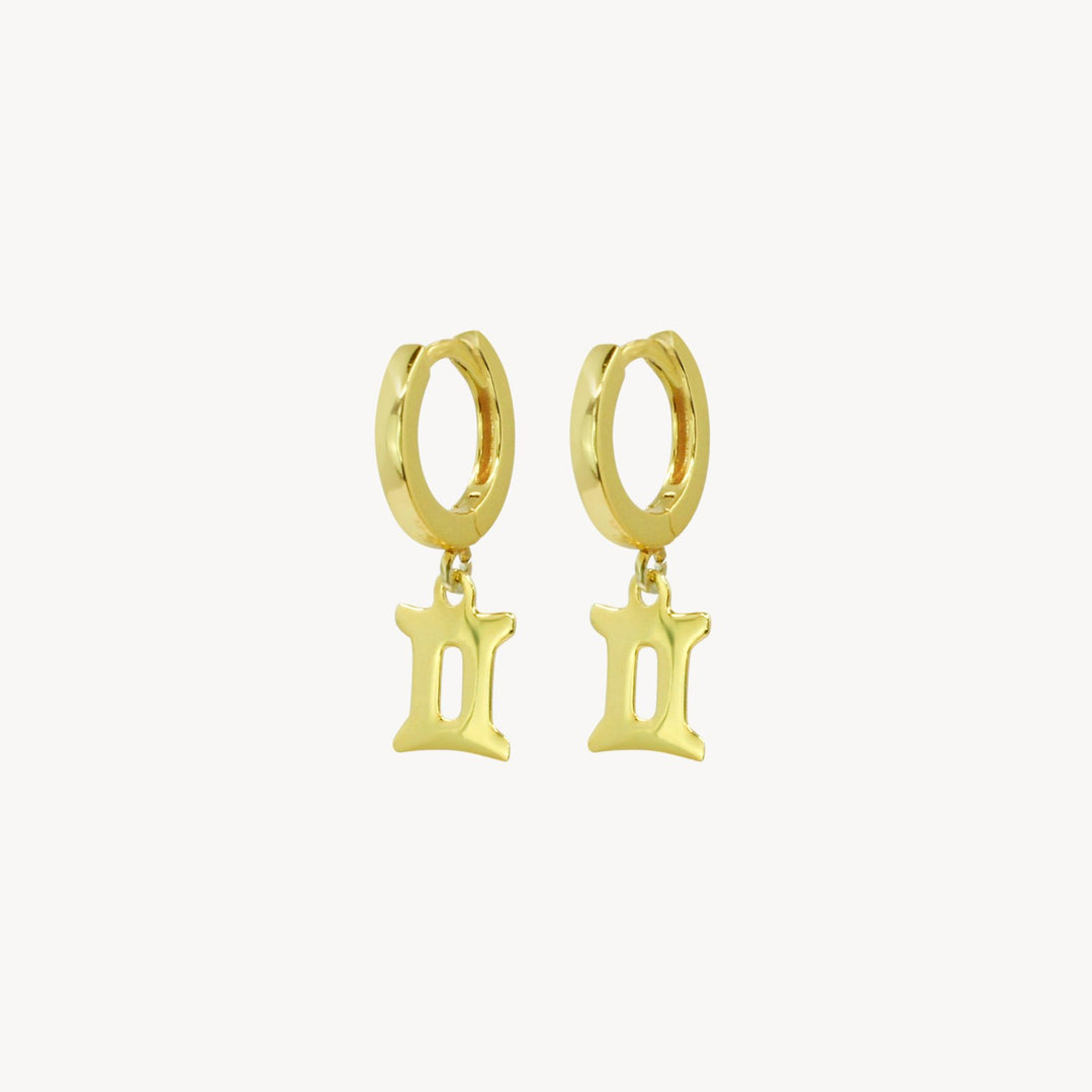 Zodiac Hoop Earrings - Lucky Eleven Jewellery