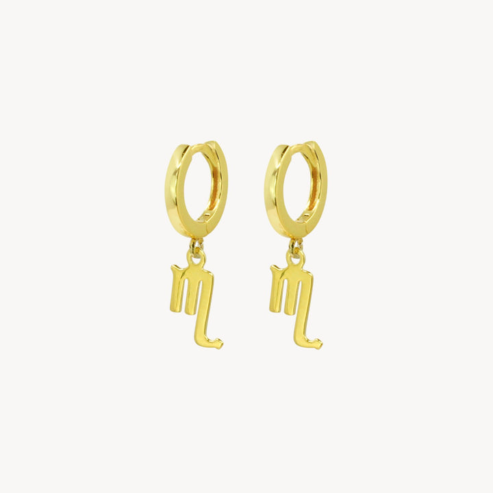 Zodiac Hoop Earrings - Lucky Eleven Jewellery