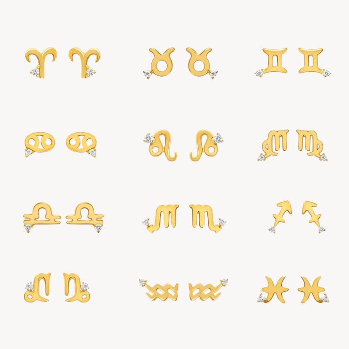 Zodiac Studs - Lucky Eleven Jewellery